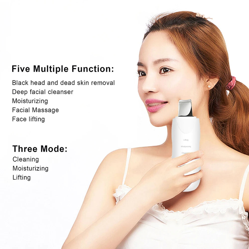 Limpiador Facial Ultrasónico — Remueve Impurezas