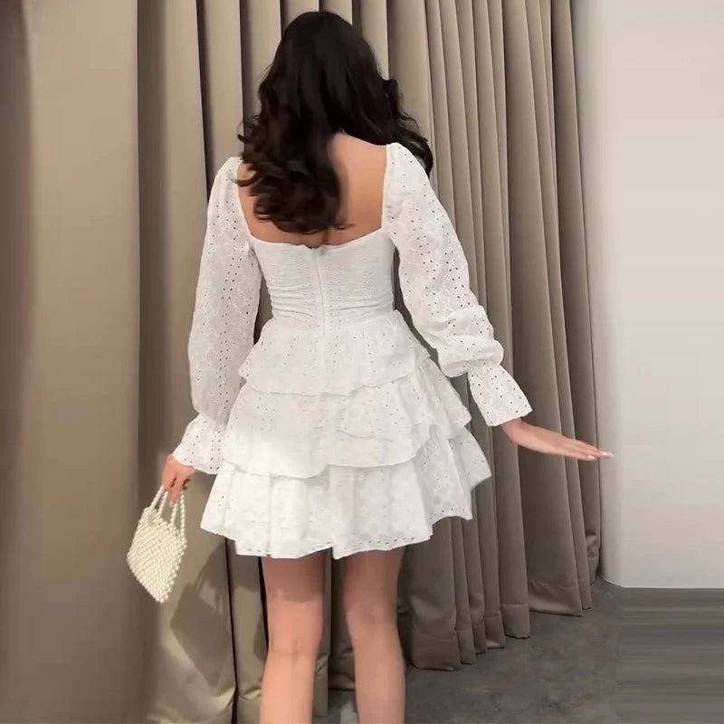 Vestido Corto de Playa Espalda Descubierta