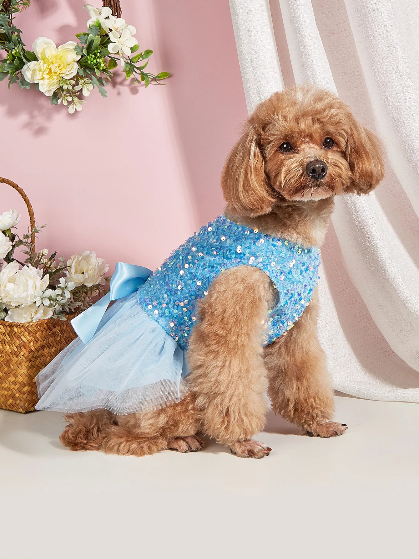 Vestido Princesa con Lentejuelas para Mascota