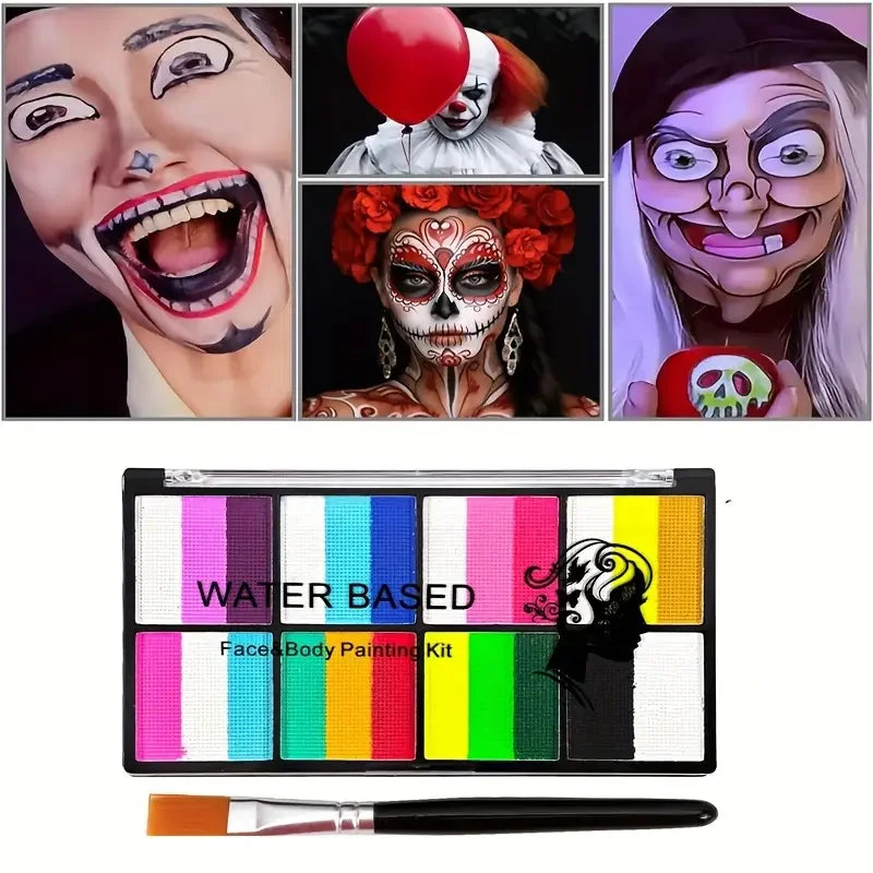 Paleta de Pintura Facial y Corporal Arcoiris