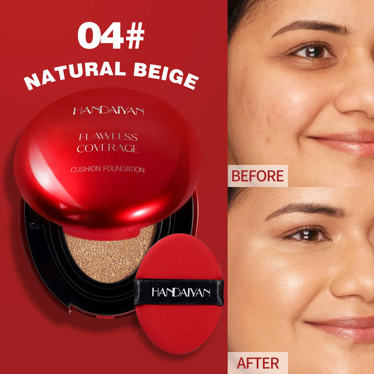 Base Cushion Coreana — Hidratante y Ligera