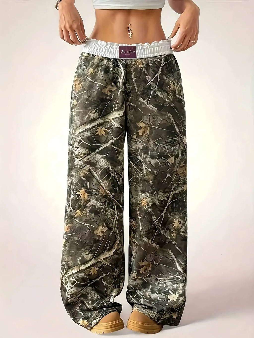 Pantalón Ancho Camuflado — Cómodo para el Día a Día