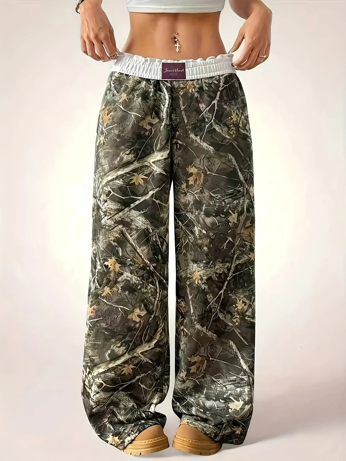 Pantalón Ancho Camuflado — Cómodo para el Día a Día