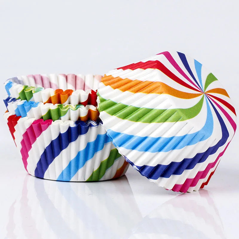 Set de 100 Moldes de Papel para Cupcakes y Muffins
