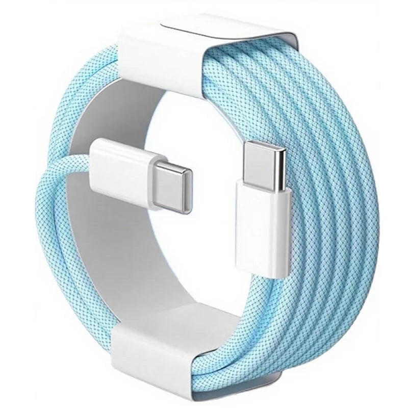 Cable USB-C a USB-C 60W — Carga Rápida Trenzado