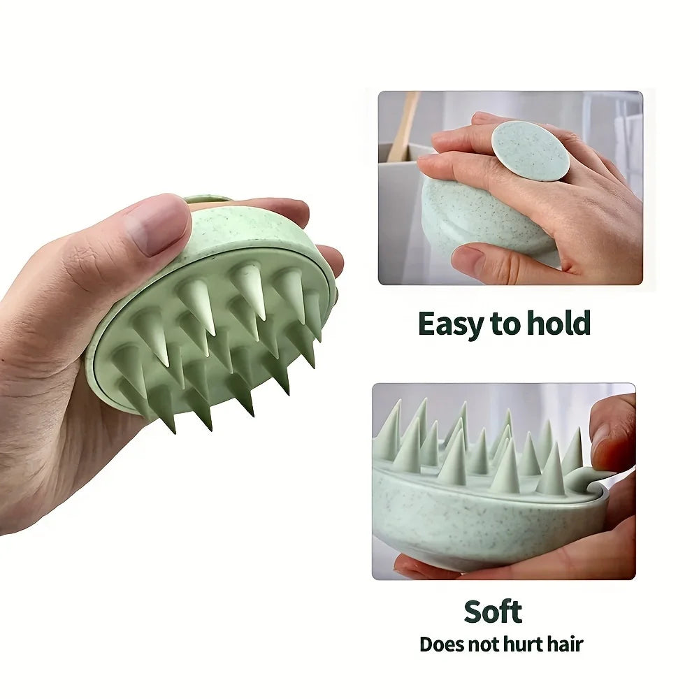 Cepillo de Silicona para Shampoo y Masaje Capilar