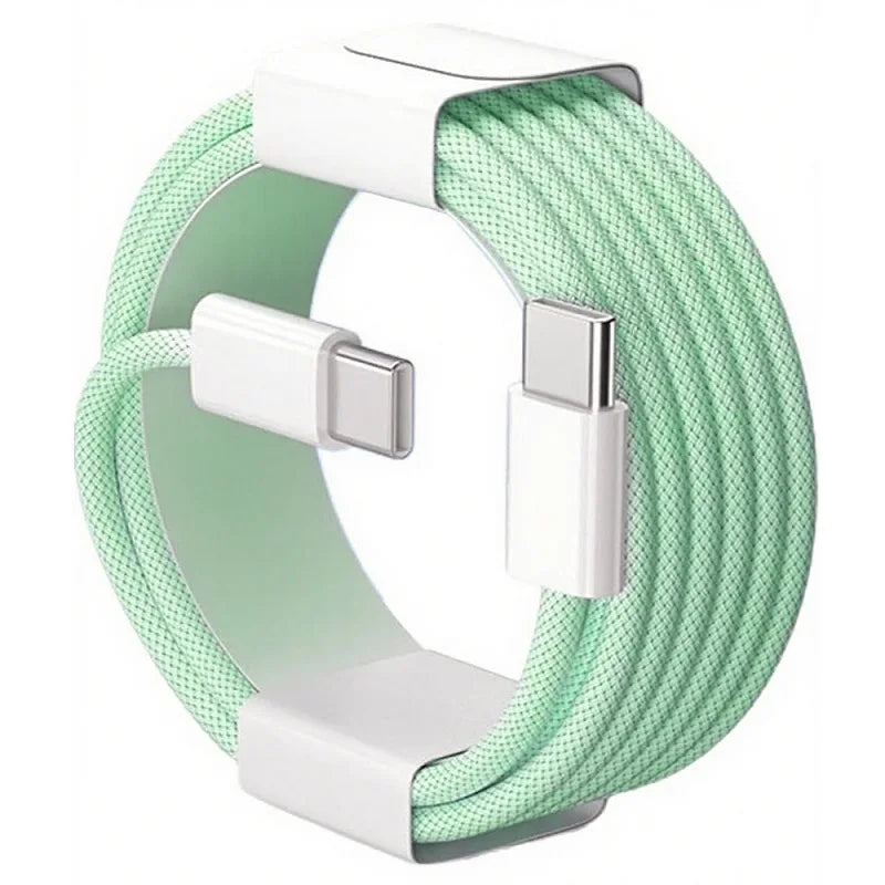 Cable USB-C a USB-C 60W — Carga Rápida Trenzado