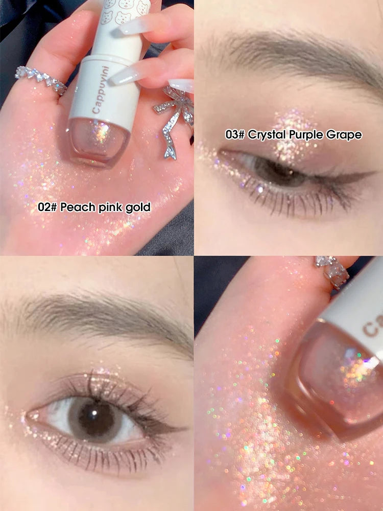 Sombra de Ojos Líquida con Brillo Perlado