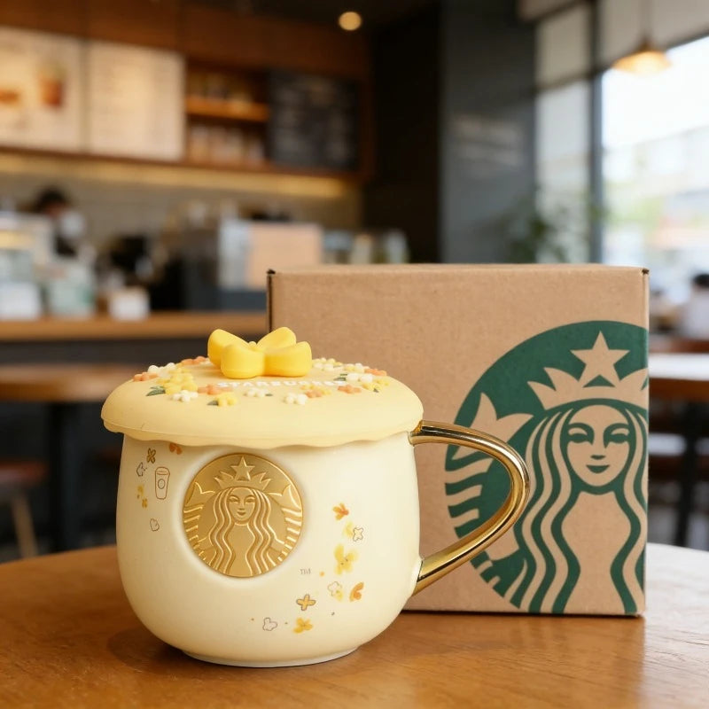 Taza Starbucks Osmanto Dorado con Tapa