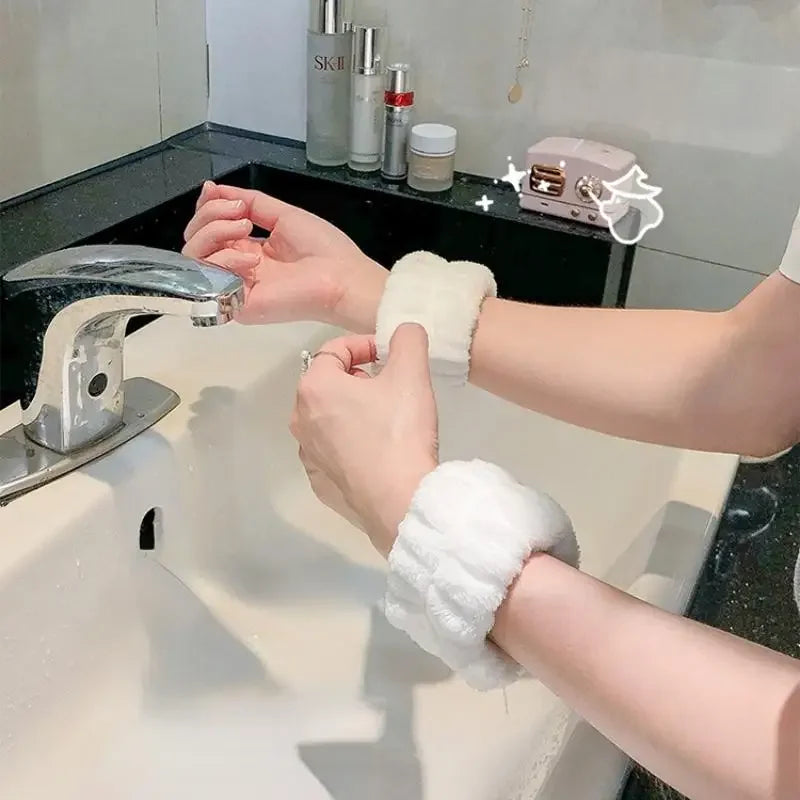Muñequeras Absorbentes para Lavado Facial