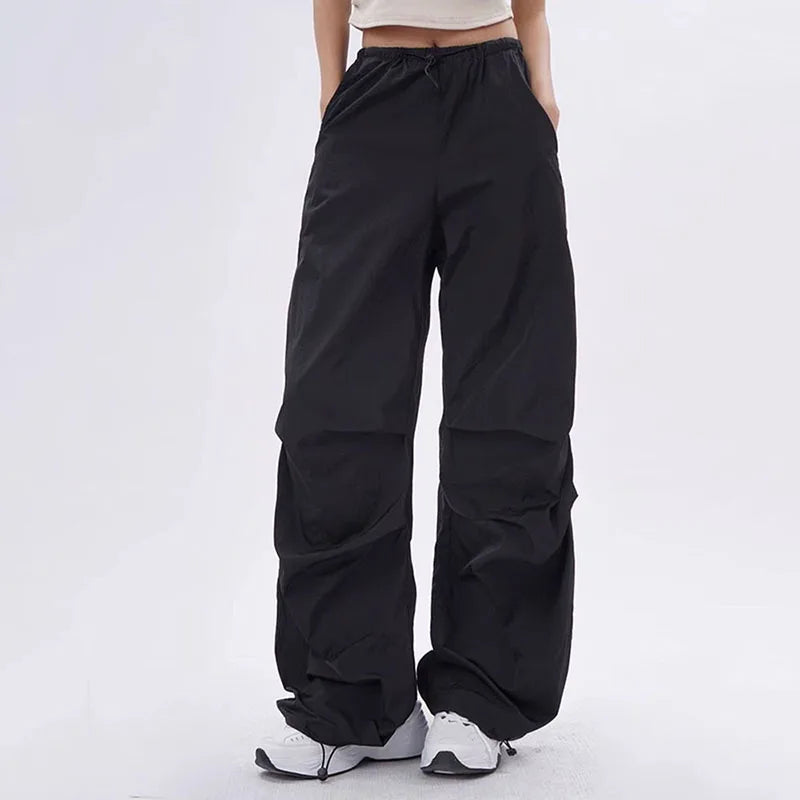 Pantalón Cargo Estilo Paracaídas Y2K — Streetwear Harajuku
