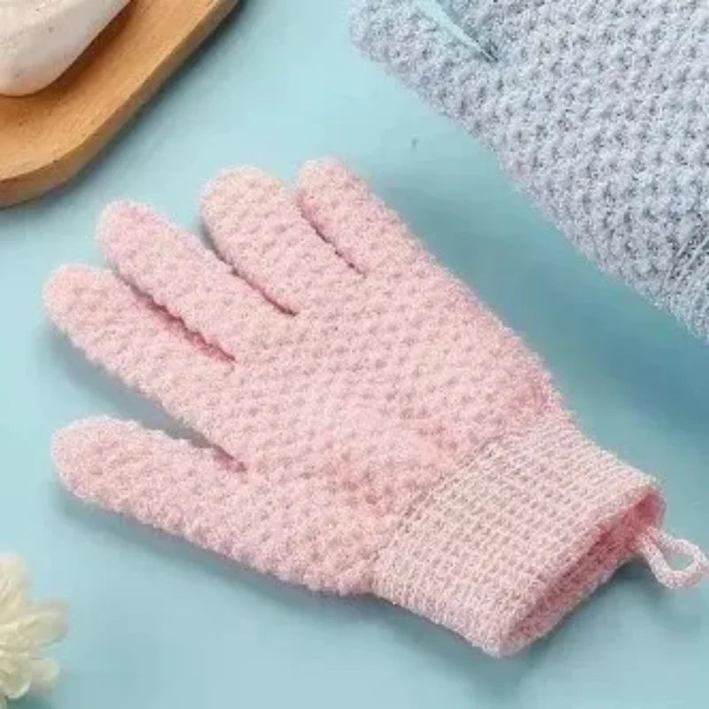 Guante Exfoliante de Cinco Dedos — Para Ducha