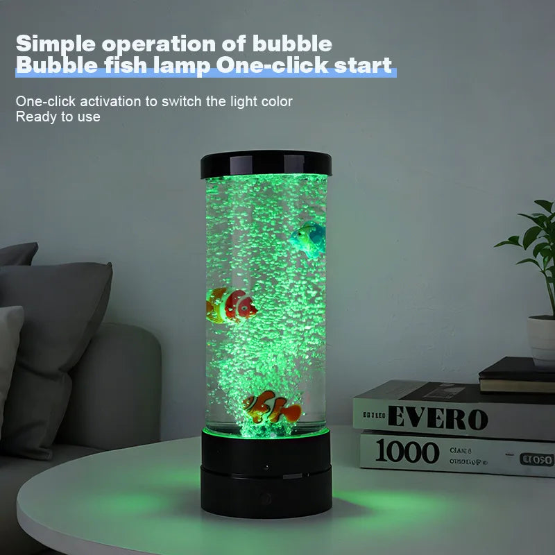 Lámpara Nocturna Burbujas LED
