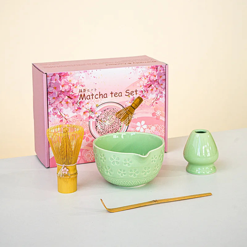 Set de Matcha con Batidor de Bambú