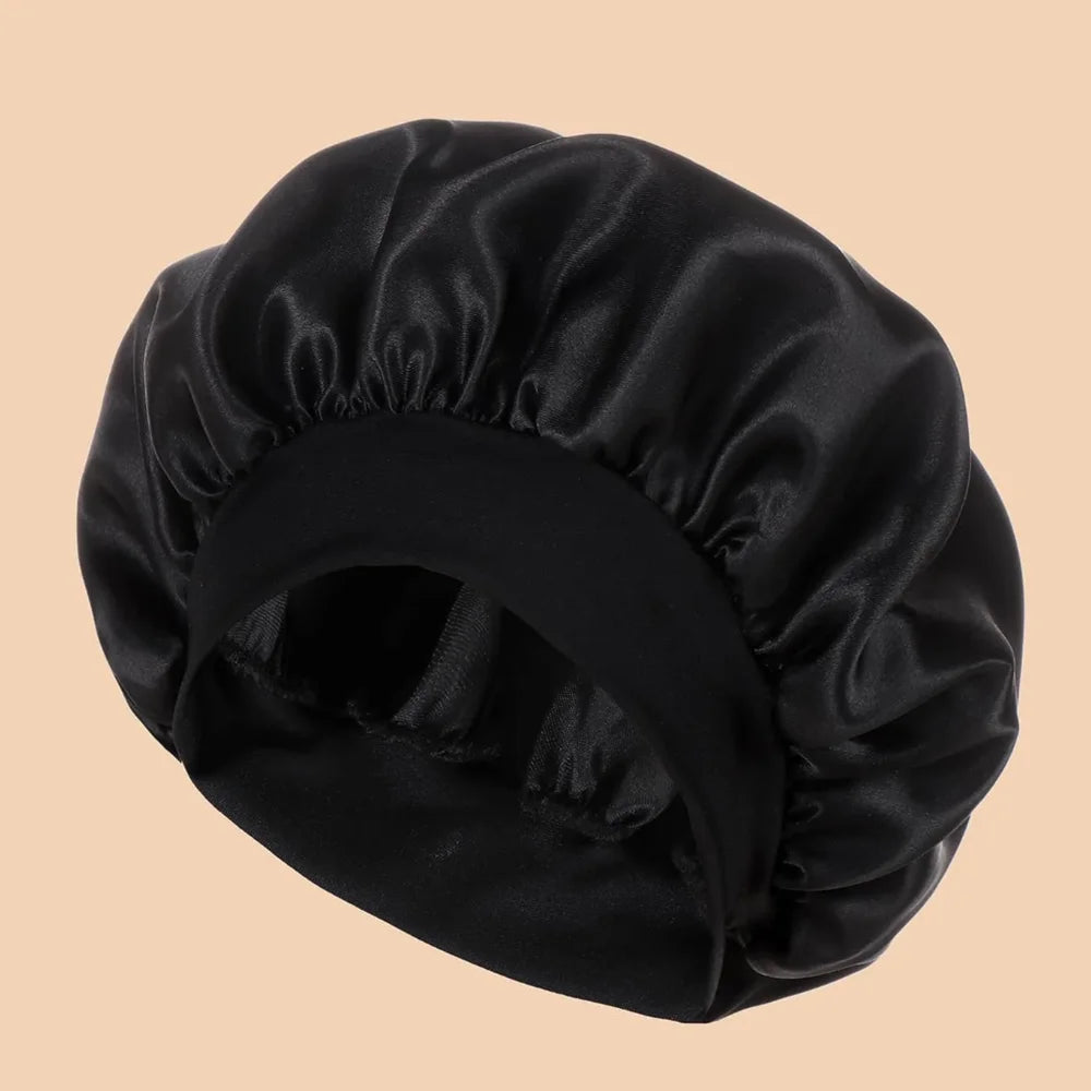 Gorro de Ducha de Satén — Ala Ancha