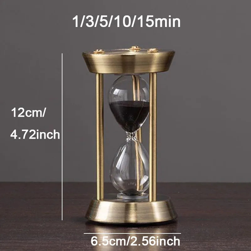 Reloj de Arena Retro Metálico