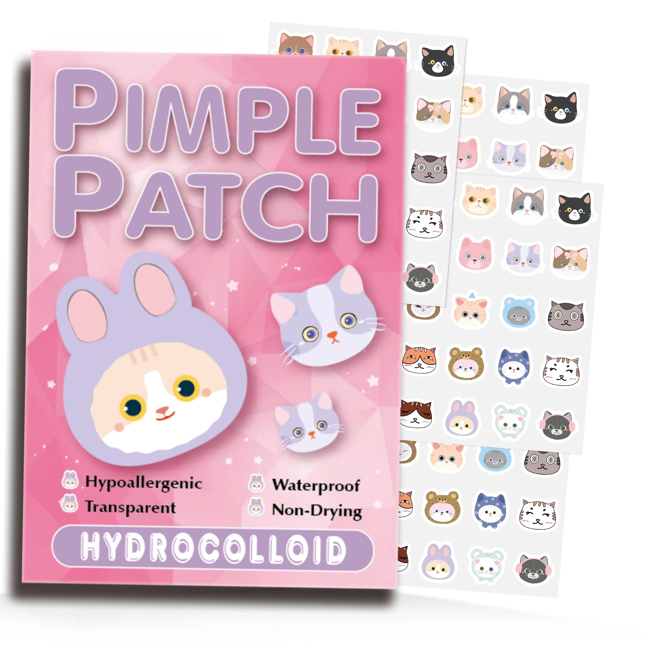 Parches para Acné Diseño Gatito — 600 Unidades
