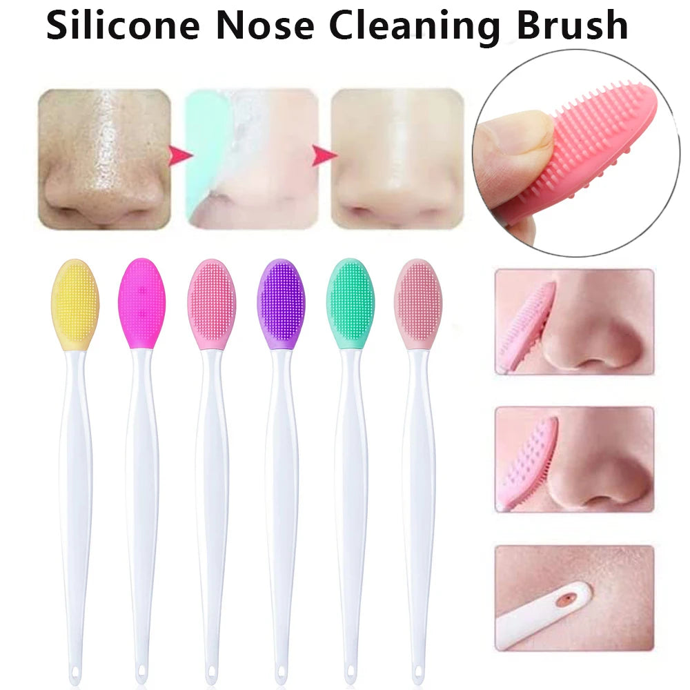 Cepillo de Silicona para Limpieza Facial y Nariz