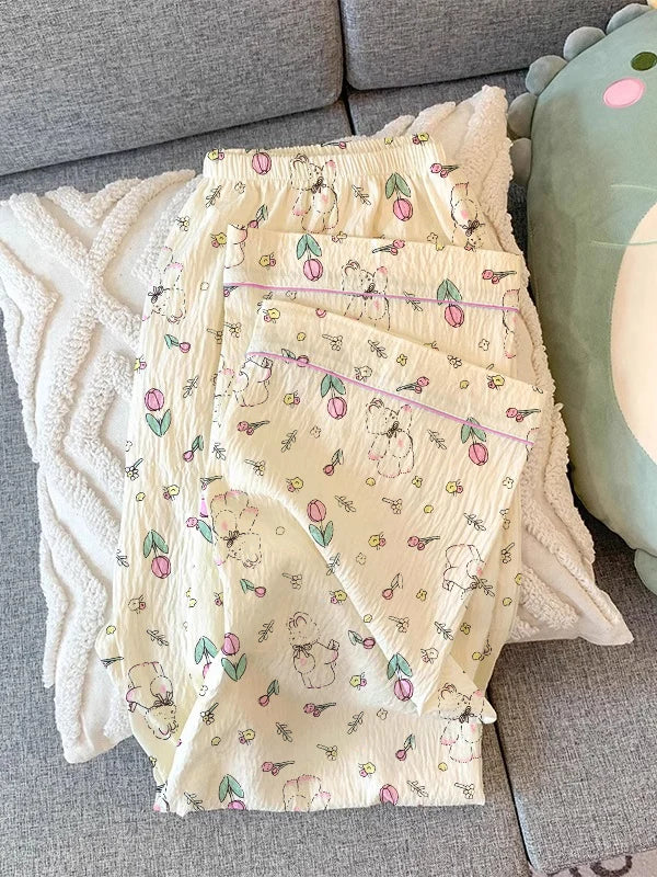 Set de Pijama Conejito Floral