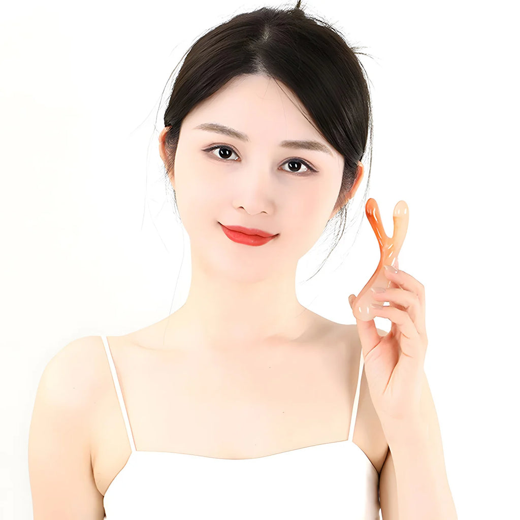 Herramienta de Gua Sha para Rostro y Nariz — Efecto Lifting