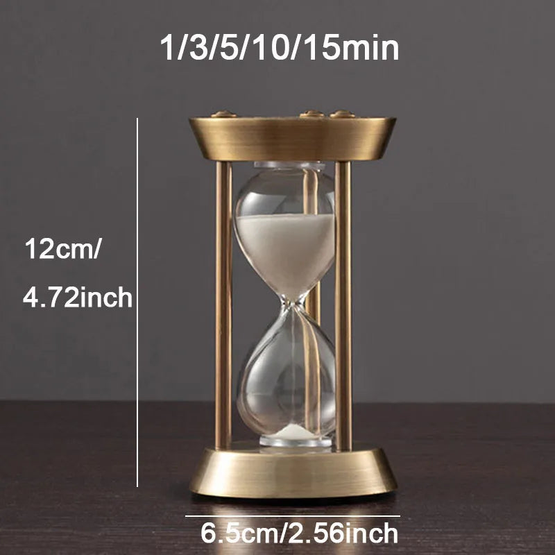 Reloj de Arena Retro Metálico