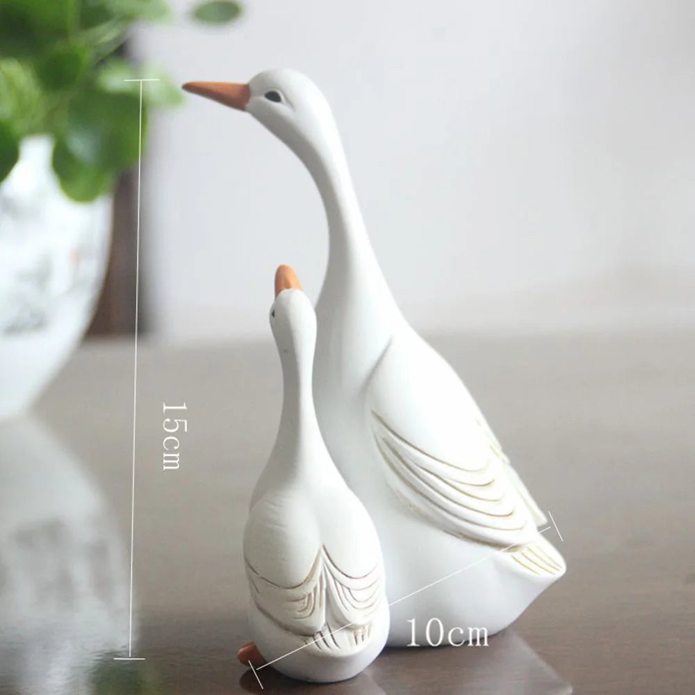 Figura Decorativa Pato y Patito