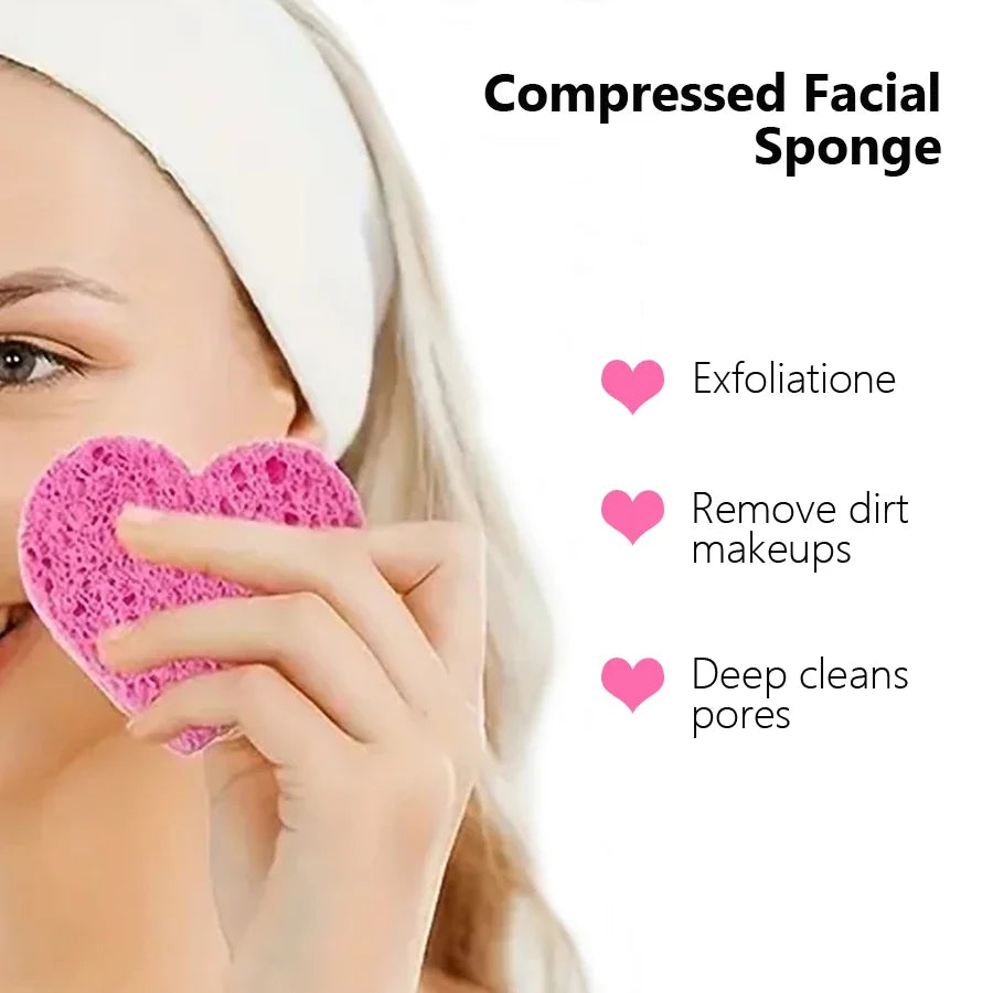 Esponjas Faciales de Celulosa Comprimidas — 10 Unidades
