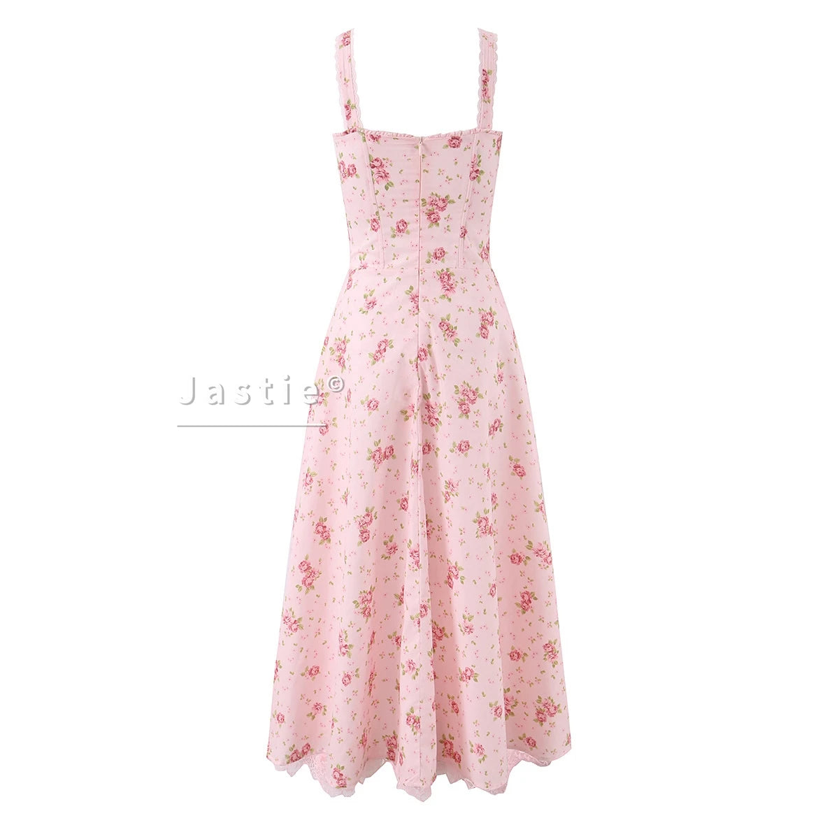 Vestido Midi Floral Cottagecore — Amarre Frontal