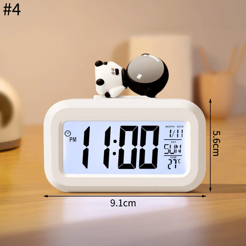 Reloj Despertador LED Diseño Cerdito