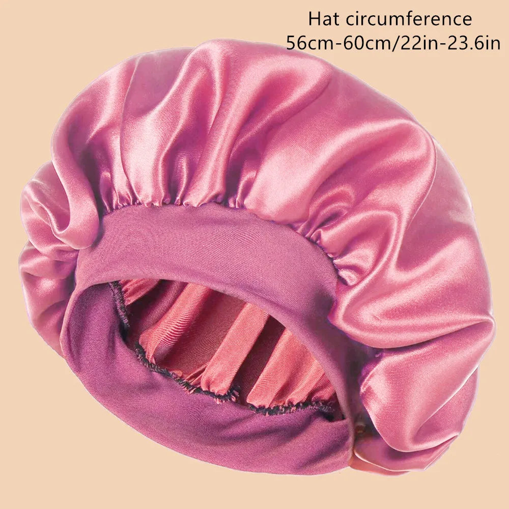 Gorro de Ducha de Satén — Ala Ancha