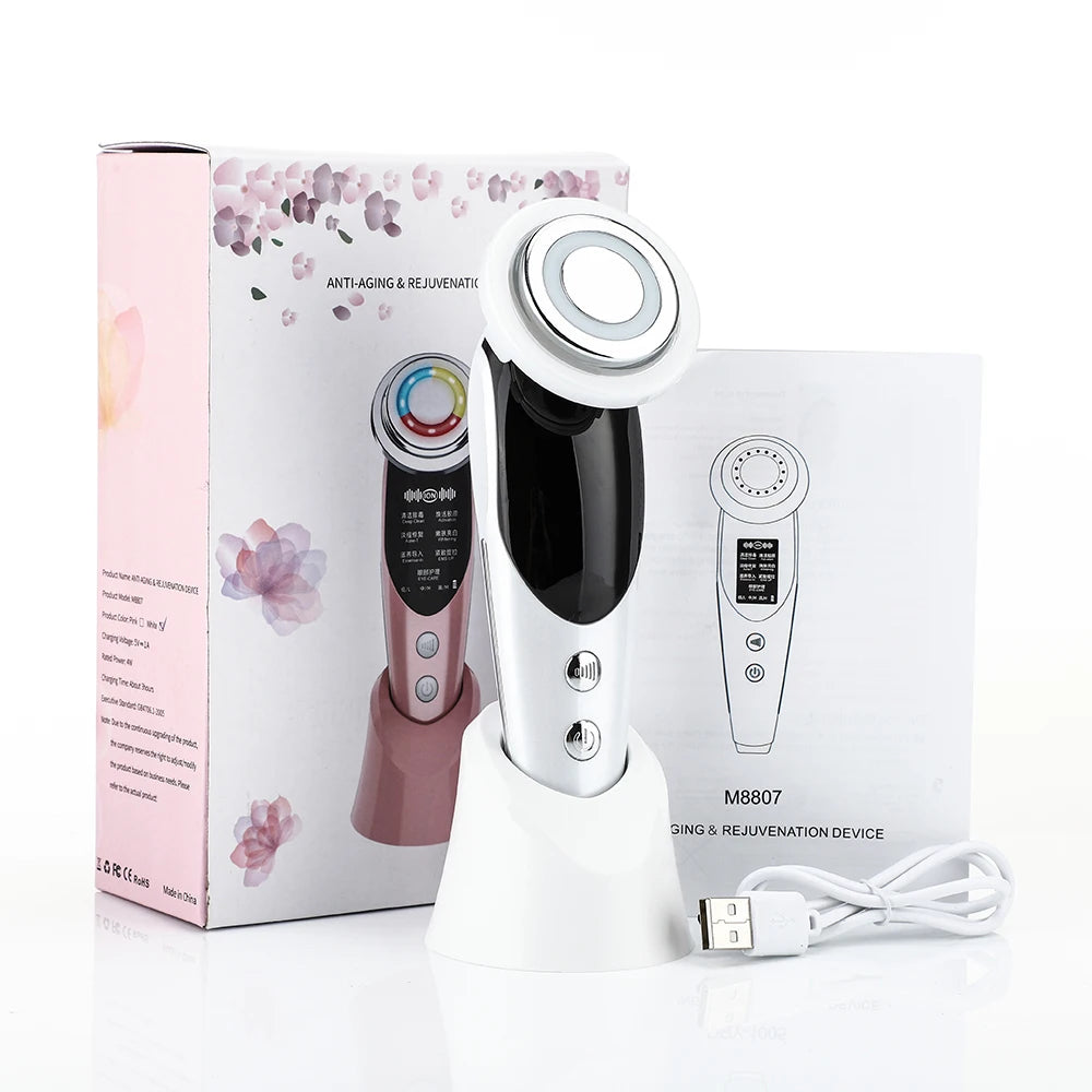 Dispositivo Facial 7 en 1 — Microcorriente y LED