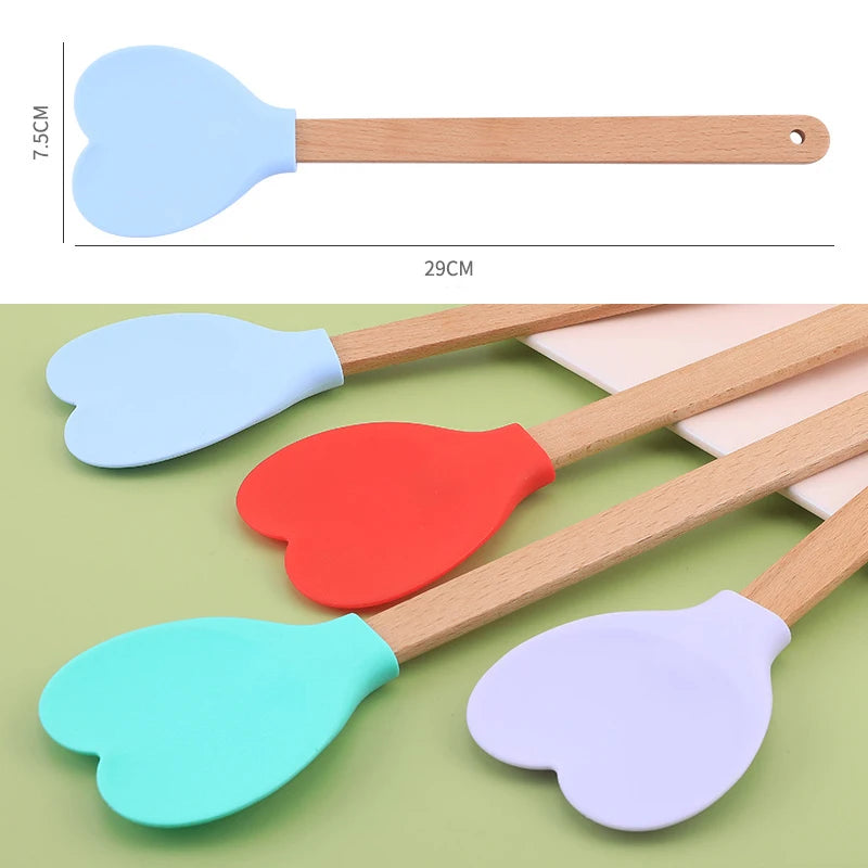 Espátula de Silicona Diseño Corazón