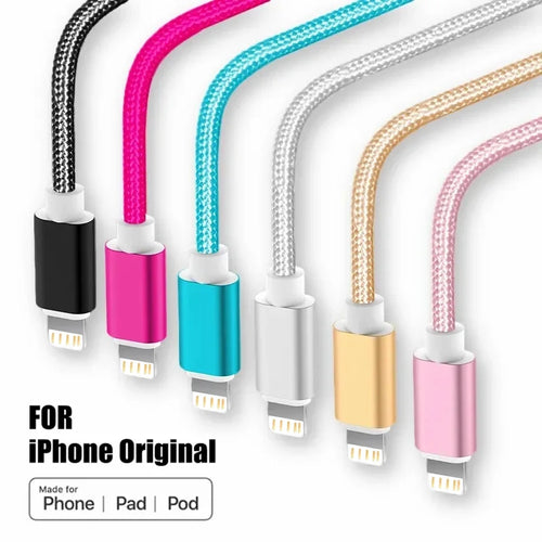 Cable de Carga USB Trenzado para iPhone — Varios Largos