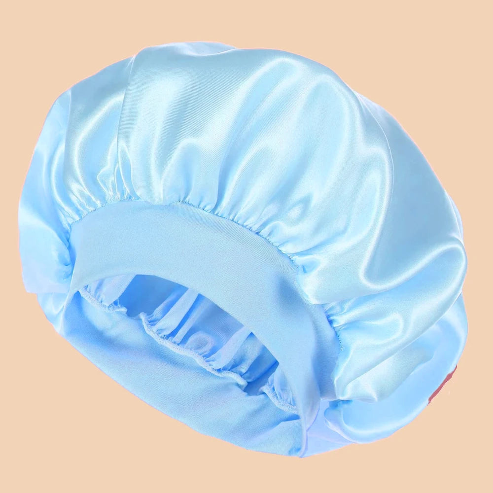 Gorro de Ducha de Satén — Ala Ancha
