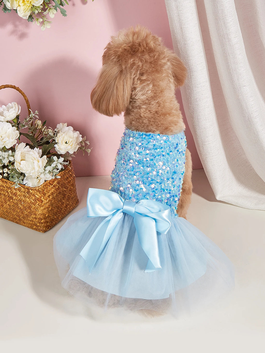Vestido Princesa con Lentejuelas para Mascota