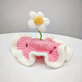 Gorro Tejido Flor para Mascota
