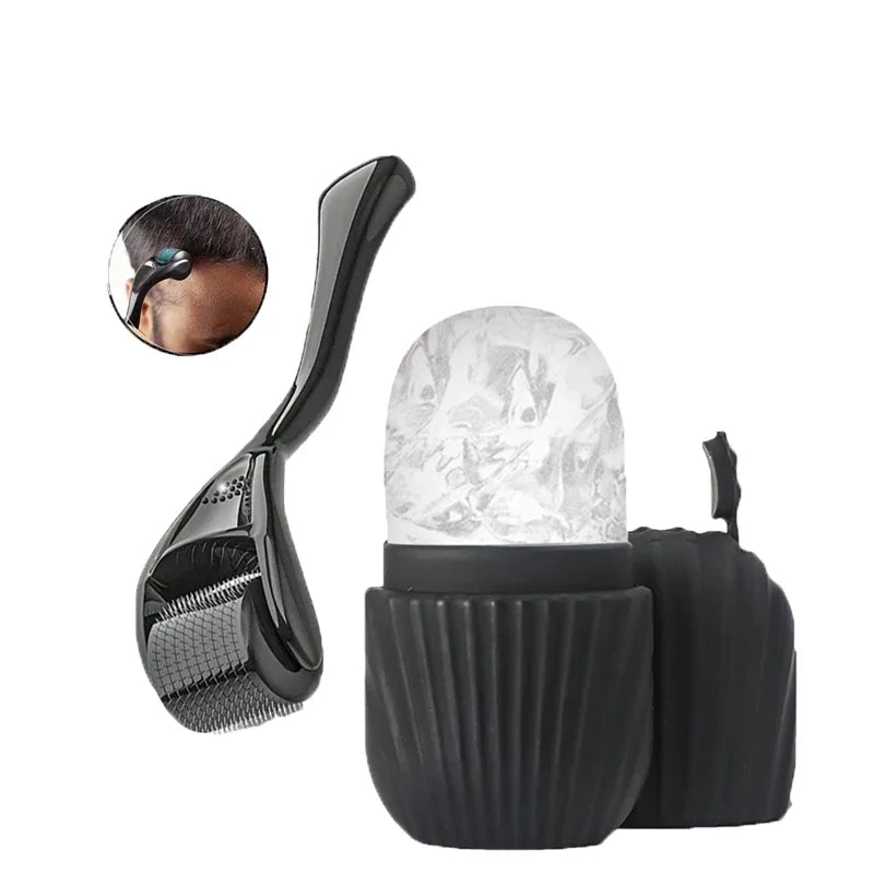 Set de Rodillos de Hielo Faciales — Gua Sha y Contorno