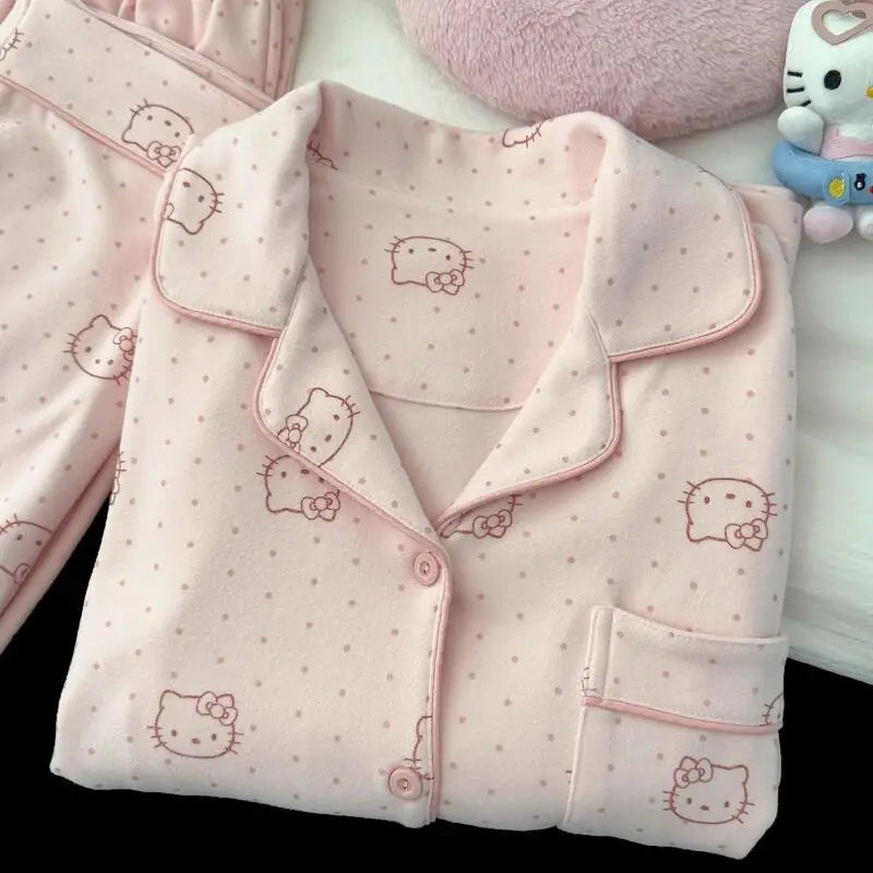 Set de Pijama Hello Kitty — Manga Larga y Pantalón