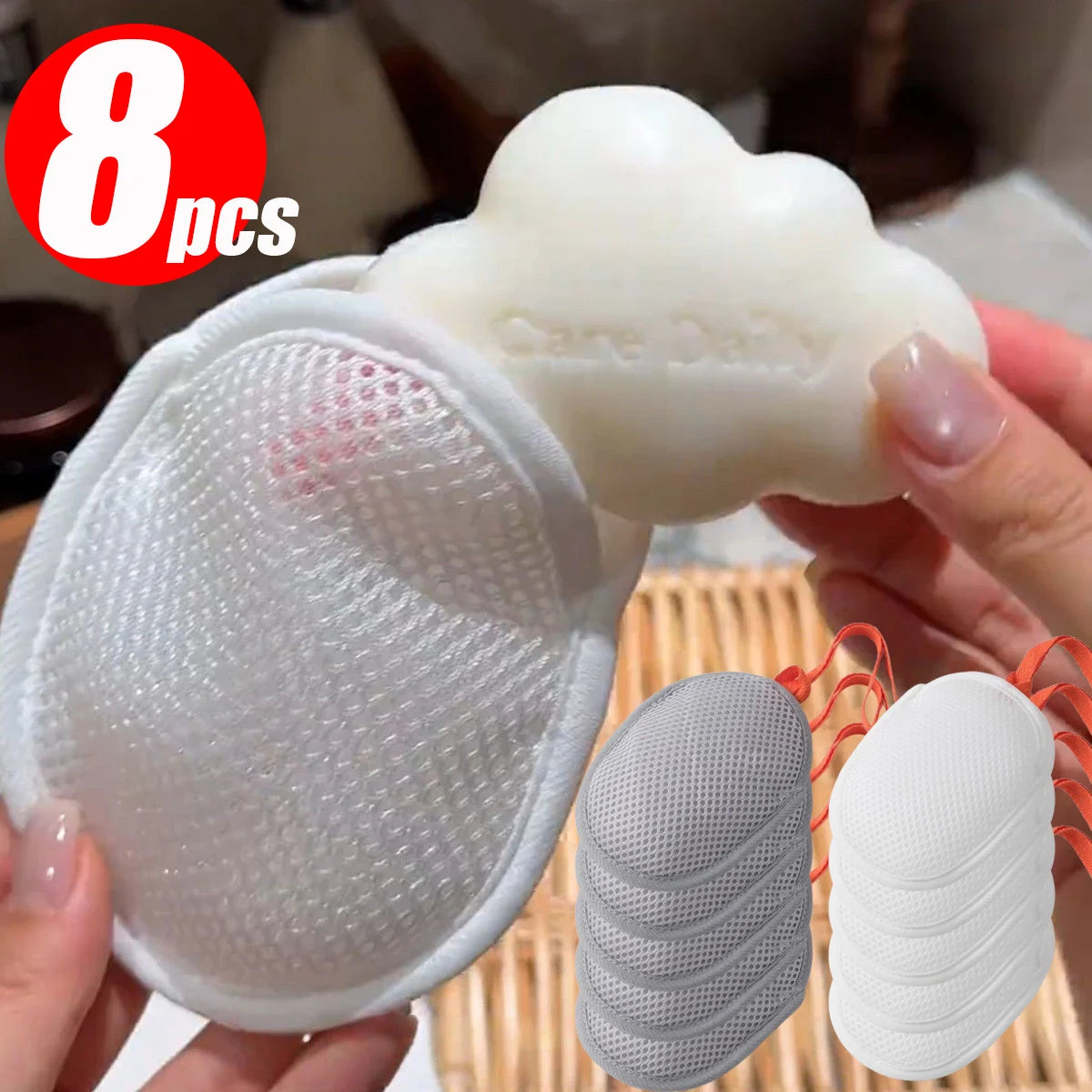 Bolsa de Malla para Espuma de Jabón — Exfoliante Corporal