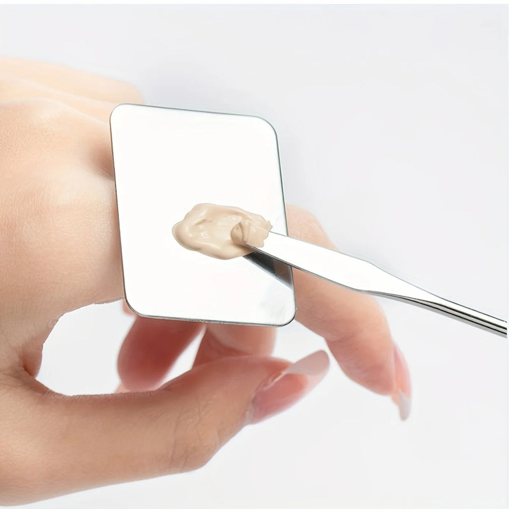 Paleta Mezcladora de Maquillaje de Acero