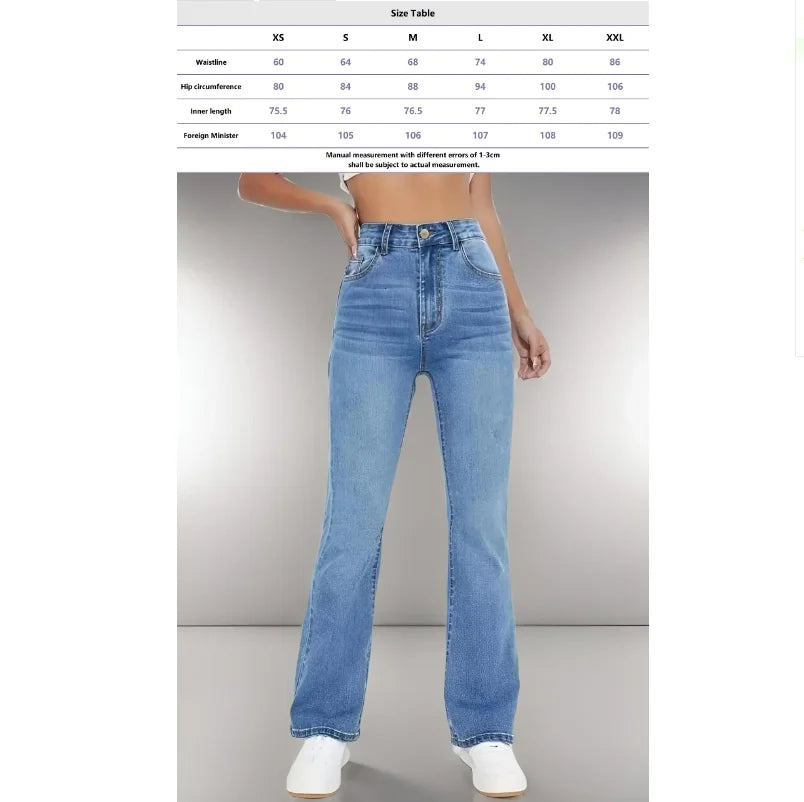 Jeans Entallados Lavados Tiro Alto — Estilo Casual Versátil