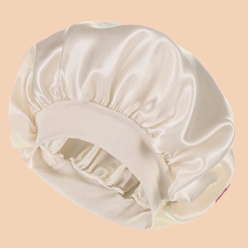 Gorro de Ducha de Satén — Ala Ancha