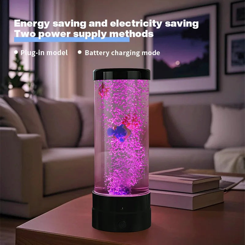 Lámpara Nocturna Burbujas LED