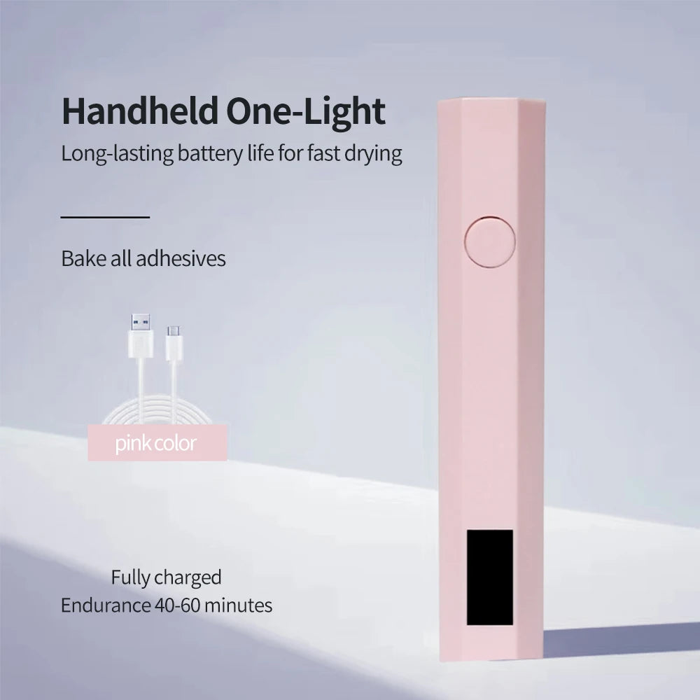 Lámpara UV LED Portátil para Uñas — Secado Rápido