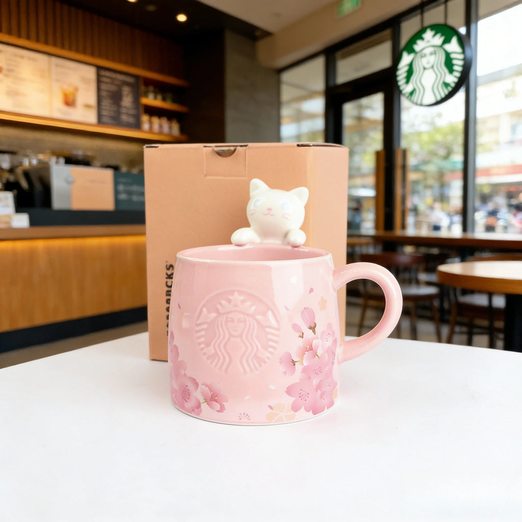 Taza Starbucks Gato Sakura