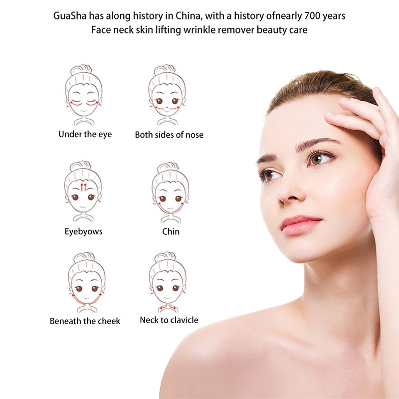 Gua Sha de Piedra Natural Tipo Jade