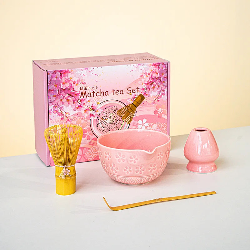 Set de Matcha con Batidor de Bambú