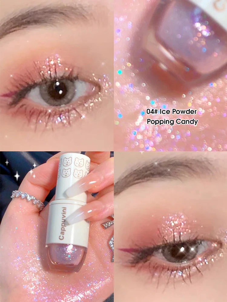 Sombra de Ojos Líquida con Brillo Perlado