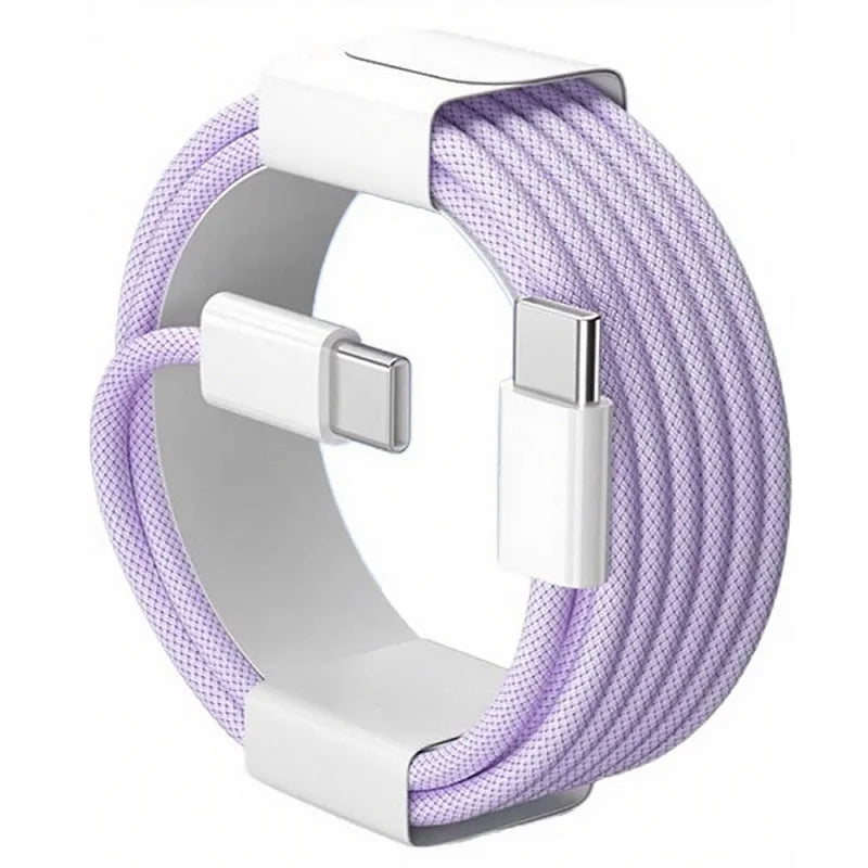 Cable USB-C a USB-C 60W — Carga Rápida Trenzado