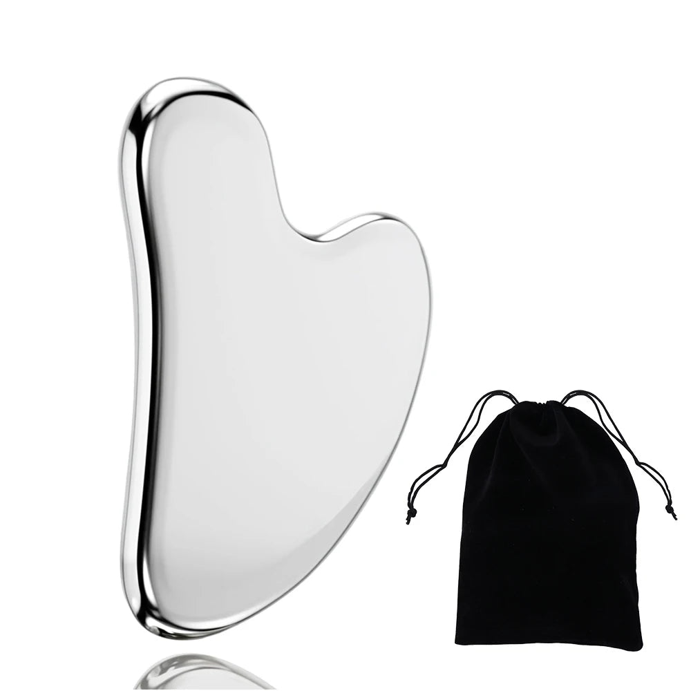 Tabla de Gua Sha de Acero Inoxidable